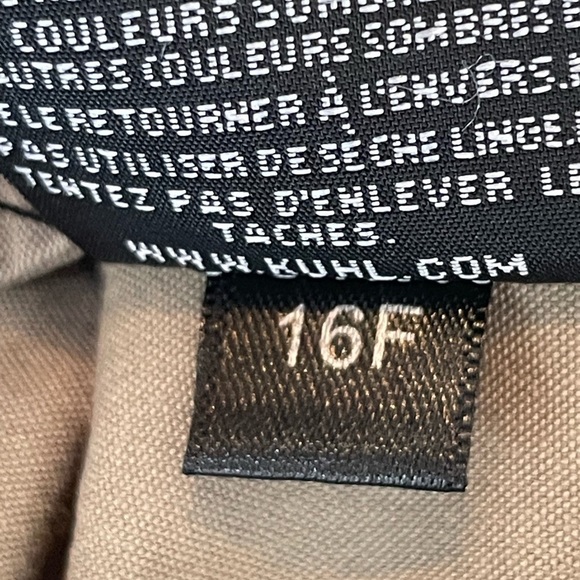 Kuhl pants utility hiking sz 8 taupe adjustable - Picture 10 of 10